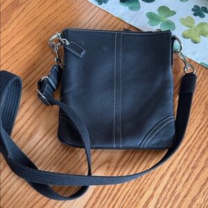 Coach Black Leather Crossbody Bag